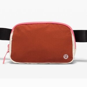 Lululemon Everywhere Belt Bag Dark Terracotta White Opal Crossbody Belt